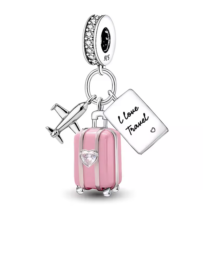 Pink Traveler Charm