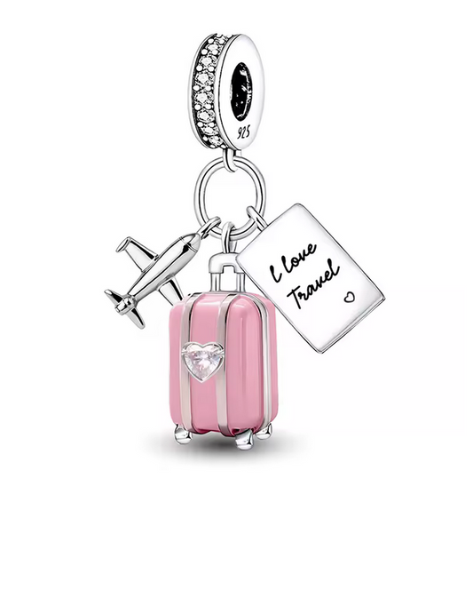 Pink Traveler Charm