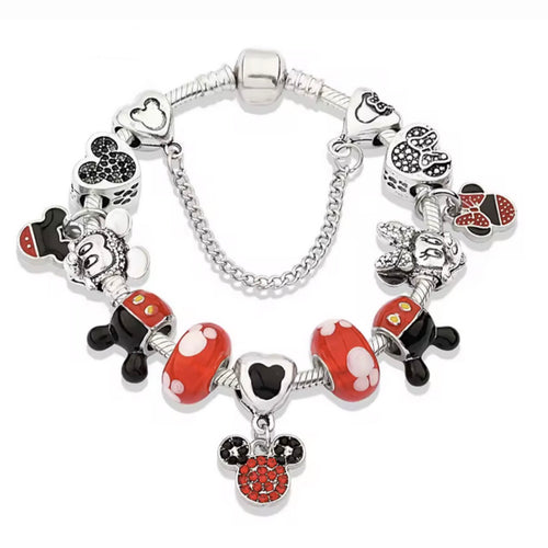 Charms Bracelet with 12 Mickey charms